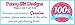Hair Bow Set for Girls (2) 4.5 Inch Grosgrain Ribbon Hair Bows ~ Funny Girl Designs