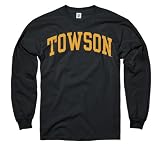 Towson State Tigers Black Arch Long Sleeve T-Shirt