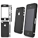 Black Carbon fiber Skin Full Body Sticker for (AT&T) Apple iPhone 4 4G