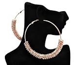 Basketball Wives POParazzi Ring Earrings IER2011 RoseGold 83mm
