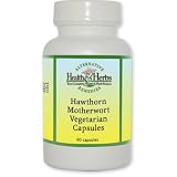 Alternative Health & Herbs Remedies Hawthorn Motherwort Vegetarian Capsules, 60-Count Bottle