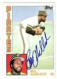 Bill Madlock Autographed/Hand Signed Baseball Card (Pittsburgh Pirates) 1984 Topps #250