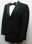 New Mens High Quality Single Breasted (SB) Three Button Black Tuxedo Suit