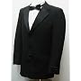 New Mens Single Breasted (SB) Three Button Black Tuxedo Suit - High Quality, Low Cost, A Great Value!