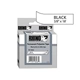 New DYMO RHINO STRATEGIC RHINO 3/8 YELLOW VINYL LABELS Ideal For Smooth Tex ....