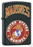 Zippo Lighter US Marines Black Matte