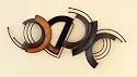 Half Moon Metal Wall Sculpture