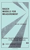 Rasch Models for Measurement (Quantitative Applications in the Social Sciences)