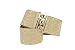 Malco Modes 2 1/2 Inch Wide Elastic Metallic Lame Fabric Stretch Cinch Belts with a Metal Clasp, Medium, Metallic Gold