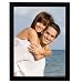 Lawrence Frames Black Wood Picture Frame, Gallery Collection, 8 by 10-Inch