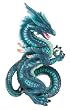 Spell Weaver Dragon with Crystal Figurine - Cold Cast Resin - 9.5'' Height