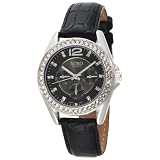 XOXO Womens XO3185 Rhinestone Accent Dial Blac