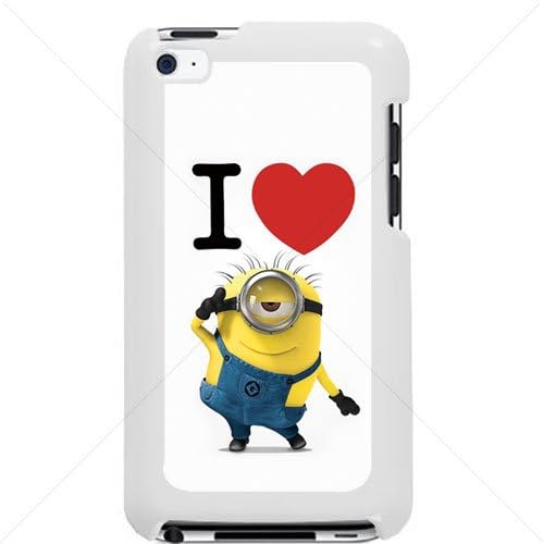 Despicable Me Minions Apple iPod Touch iTouch 4th Generation Hard Plastic Black or White cases (White)