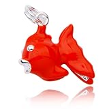 Sterling Silver Epoxy Fish Charm