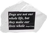 Zoobox, GP0117-R, Garden Stone, Dogs Are Not Our Whole Life, But They Make Our Lives Whole.  Roger Caras