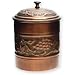 Antique Embossed Copper Finish Cookie Jar