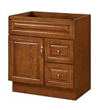 Hardware House LLC H11-4837 Manchester Collection 30-Inch Vanity with 1-Door and 2 Drawer, Chestnut Finish
