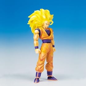 Dragonball Z BanDai 4 Inch Hybrid Action Figure Super Saiyan 3 (SS3) Goku