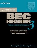 Cambridge BEC Higher 3 Self Study Pack (Bec Practice Tests)