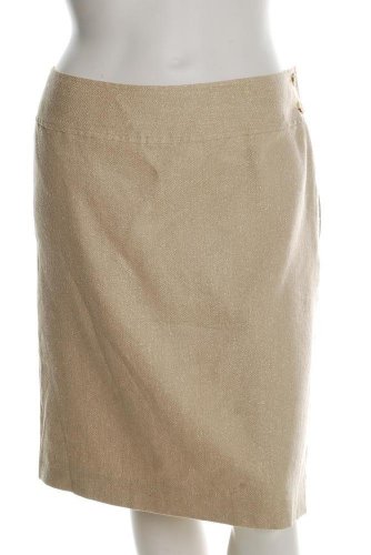 Lauren Ralph Lauren Plus Size A-line Skirt Gold BHFO Sale 20W