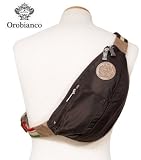 「OROBIANCO(オロビアンコ)7027498 GOCCIAゴッチア ナイロンボディバッグ ウエストバッグ 斜め掛けバッグ ブラウンXライト・ブラウン」の画像