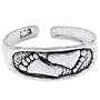 925 Sterling Silver FOOTPRINTS Toe Ring
