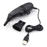 Mini Turbo USB Hoover/Vacuum Cleaner for Laptop PC Computer Keyboard Dust -Black