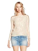 H. Preppy Blusa Lentejuelas Con Pasacintas (Crudo)