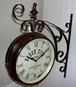 DODGE CITY Clock ~ Double Sided Antique Replica Wall Clock