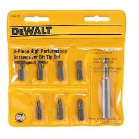 DEWALT DW2102 7 Screwdriver Bit Tip Assortment with Magnetic Bit Tip Holder