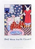 Keep Those Teeth Clean by Nancy Carlson Art Print Poster 18 x 24