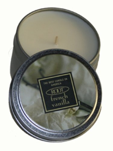 Root Travel Candle, French Vanilla Fragrance, 4-Ounce Tin (Pack of 6) by Root