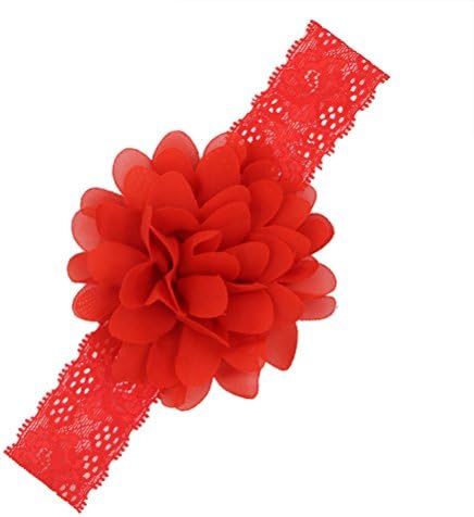YaYa Baby - 6pcs Lovely Baby Girls Chiffon Flower Elastic Headband Hairband Photography Hair Accessories Bands
