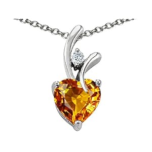 1.95 cttw 925 Sterling Silver 14K White Gold Plated Genuine Heart Shaped... by
