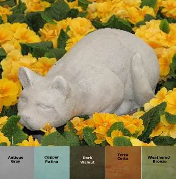 CAT PLAYING Outdoor Garden Statue 16