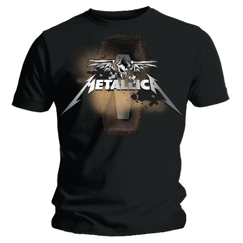 Atmosphere Mens Metallica Winged Coffin Guy -T-shirt Small
