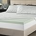 Zinus 2 Inch Green Tea Memory Foam Mattress Topper, Cal King