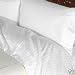 Stripes White 300 Thread Count Queen Size Sheet Set 100 % Egyptian Cotton 4pc Bed Sheet Set (Deep Pocket) By Sheetsnthings