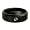 8mm 1 one Stone Black Diamond Bezel Men's Cobalt Free Tungsten Carbide COMFORT-FIT Wedding Band Ring (Size 8 to 12) - Size 12