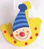 Magnetic wooden note clip - Clown