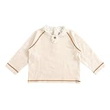 ホッペッタ Hoppetta 前立長袖Tシャツ キナリ 80cm 58314