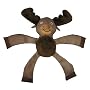 Kyjen Deluxe Squeaky Squigglers Dog Toy with Ball, Moose