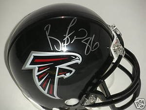 Brian Finneran Signed Atlanta Falcons Mini Helmet