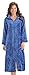 Floral Front Zipper Bath Robe