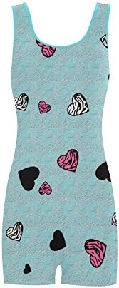 Burrows Custom Zebra Nylon Spandex One Piece Boyleg Swimsuit for Women Blue