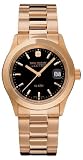 Swiss Military 06-5023-09-007 Men's Black Freedom Rose Goldtone Watch