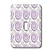Janna Salak Designs - Hot Stuff Collection - Purple - Swirls on White - Light Switch Covers - single toggle switch