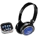 Coby Deep Bass Stereo Headphones and Earphones (Blue) CV215BLU