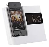 Kitsound XDOCK Clock Radio Dock for iPod and iPhone 4S/4/3GS/3G - White