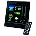 Intenso Weatherstar Digitaler Bilderrahmen mit Wetterstation (20,32cm (8 Zoll) Farbdisplay, SD/SDHC/MMC/MS Slot, Fernbedienung) schwarz
